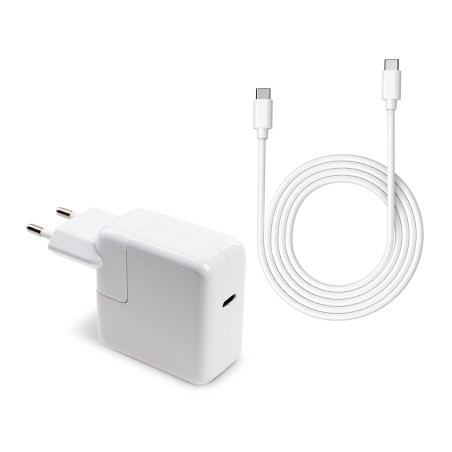 Блок живлення до ноутбуку Vinga Apple 30W 5V3A/9V3A/12V2.4A/14.5V2A/ 18V1.5A/20V1.5A USB-C (VPA-30-APP-C)