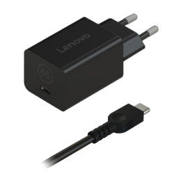 Блок живлення до ноутбуку Lenovo 65W GaN Nano Adapter USB Type-C (40AWGN65EU)