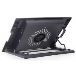 Підставка до ноутбука Gembird до 17", 1x150 mm fan, black (NBS-1F17T-01)