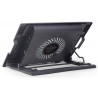 Підставка до ноутбука Gembird до 17", 1x150 mm fan, black (NBS-1F17T-01)