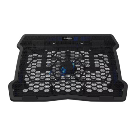Підставка до ноутбука Canyon NS02, 10-15.6 laptop, single fan with 2x2.0 USB hub (CNE-HNS02)