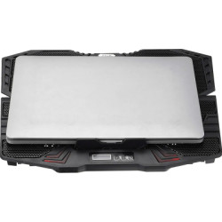 Підставка до ноутбука IceCoorel 10-15", 1*125mm 1400 RPM + 4*70mm 2500 RPM, 2*USB, 365x297x30mm, Blue (K5Bl)