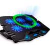 Підставка до ноутбука IceCoorel 10-17", 6*70mm 1800 RPM, 2*USB, + LCD, 365*297*30mm, Black (K8)