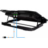 Підставка до ноутбука IceCoorel 10-17", 6*70mm 1800 RPM, 2*USB, + LCD, 365*297*30mm, Black (K8)