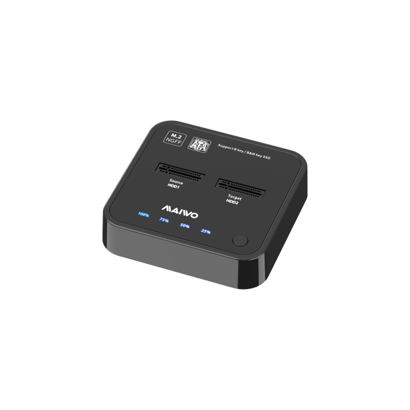Док-станція для накопичувачів Maiwo 2*SATA M.2 SSD Key B/B+M USB 3.1 Gen1 Type-C (K3016SG1)