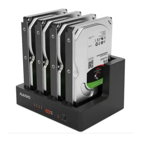Док-станція для накопичувачів Maiwo 4*HDD 2,5"/3,5" SATA/SSD USB3.0 (K3094A)