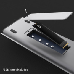 Порт-реплікатор J5create Dock-Station USB-C 10Gbps, 12-in-1 (слот M2 NVMe/хаб/HDMI/DP/PD/картрид/LAN) (JCD552-N)