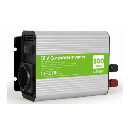 Автомобільний інвертор EnerGenie 12V/220V 500 Вт (EG-PWC500-01)