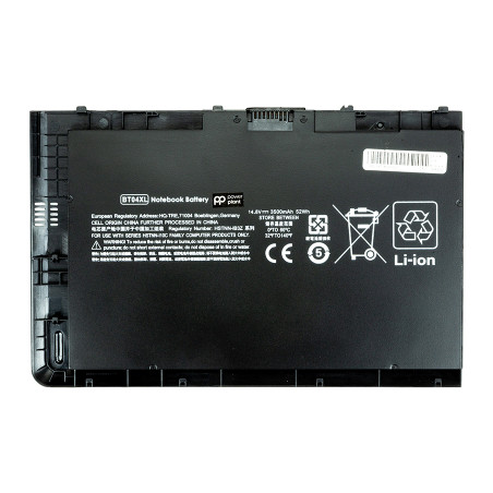 Акумулятор до ноутбука HP EliteBook Folio 9470m (BT04XL, HP9470PB) 14.8V 3500mAh PowerPlant (NB460670)