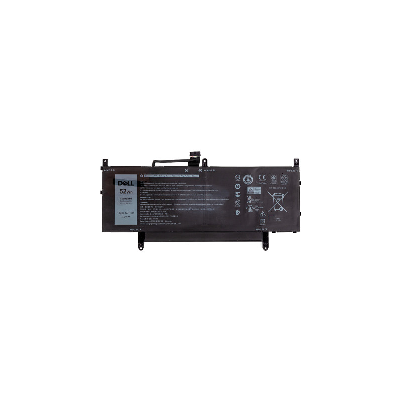 Акумулятор до ноутбука Dell Latitude 9510 (N7HT0) 7.6V 6500mAh (NB441693)