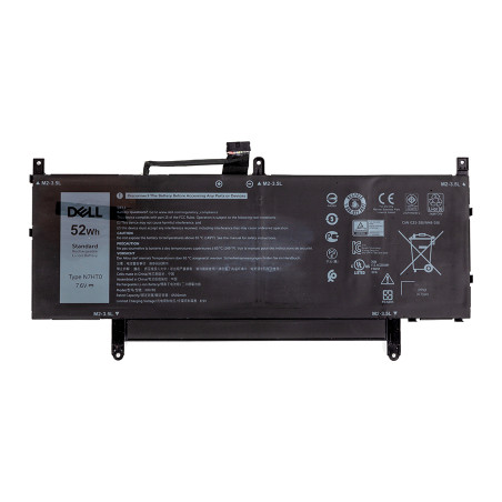 Акумулятор до ноутбука Dell Latitude 9510 (N7HT0) 7.6V 6500mAh (NB441693)