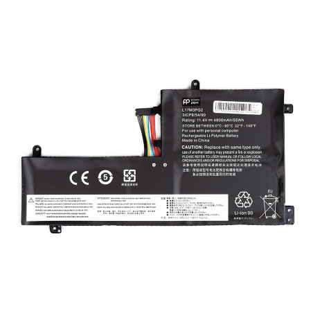 Акумулятор до ноутбука LENOVO Legion Y730 (L17M3PG2) (middle cable) 11.4V 4800mAh PowerPlant (NB481798)