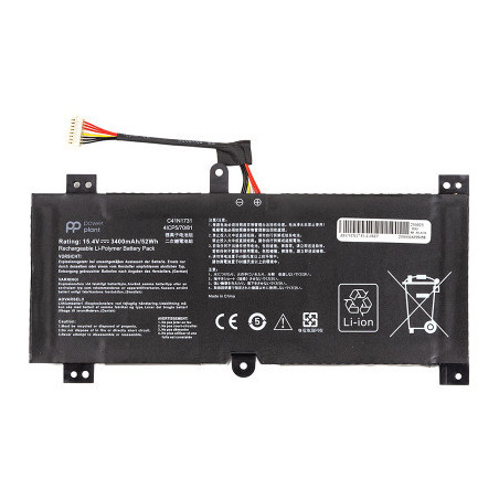 Акумулятор до ноутбука ASUS ROG Strix GL504G (C41N1731) 15.4V 3400mAh PowerPlant (NB431786)