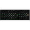 Наклейка на клавіатуру XoKo 48 keys UA/rus green, Latin white (XK-KB-STCK-SM)