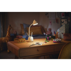 Настільна лампа Philips LED Reading Desk lamp Hat 4.5W, 3000/4000/5700K, 1800mAh (Lithium battery), білий (929003241007)