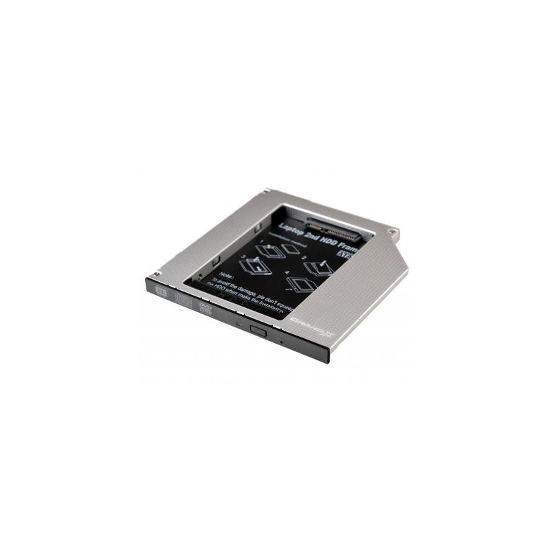 Фрейм-перехідник Grand-X HDD 2.5'' to notebook 9.5 mm ODD SATA/mSATA (HDC-24N)