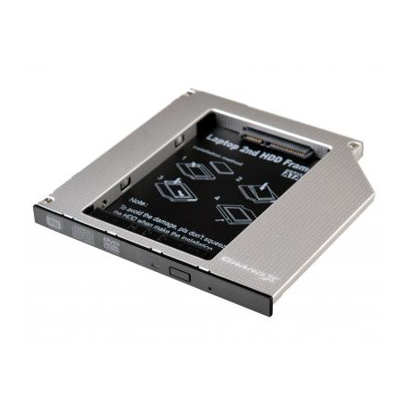 Фрейм-перехідник Grand-X HDD 2.5'' to notebook 9.5 mm ODD SATA/mSATA (HDC-24N)