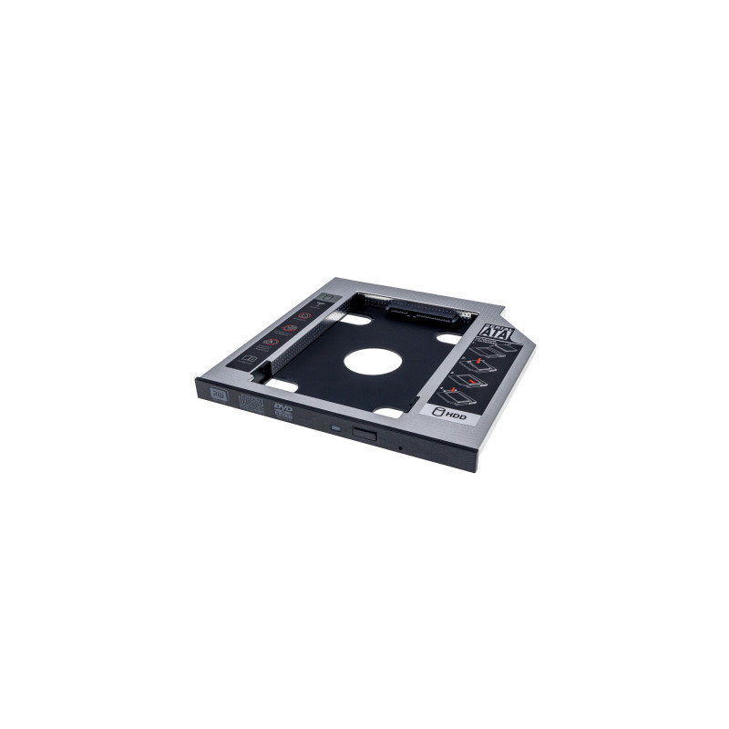Фрейм-перехідник Grand-X HDD 2,5'' SATA2/SATA3 Slim 9,5mm (HDC-24С)