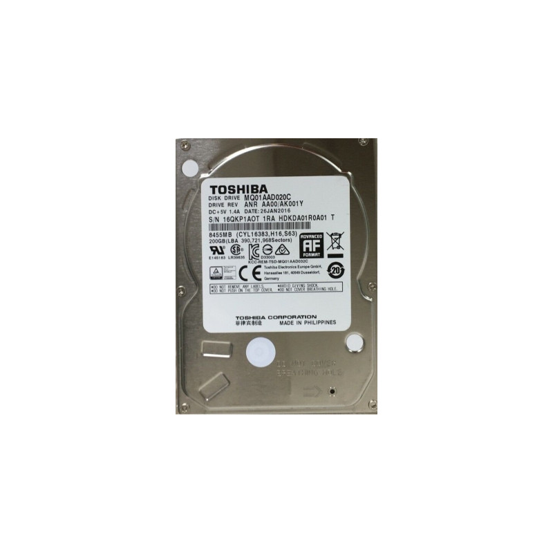 Жорсткий диск для ноутбука 2.5" 200GB Toshiba (MQ01AAD020C)