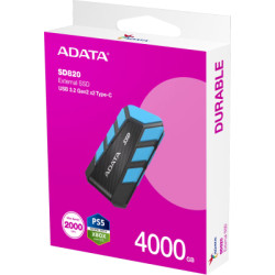 Накопичувач SSD USB 3.2 4TB SD820 ADATA (SD820-4000G-CBU)