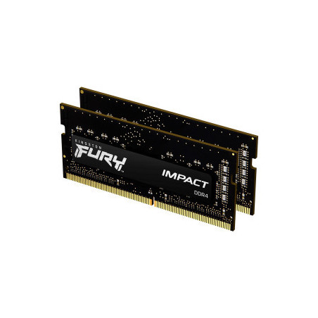 Модуль пам'яті для ноутбука SoDIMM DDR4 16GB (2x8GB) 3200 MHz Fury Impact Kingston Fury (ex.HyperX) (KF432S20IBK2/16)