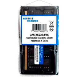 Модуль пам'яті для ноутбука SoDIMM DDR4 16GB 3200 MHz Golden Memory (GM32S22S8/16)