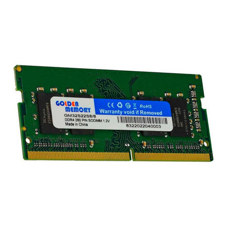 Модуль пам'яті для ноутбука SoDIMM DDR4 8GB 3200 MHz Golden Memory (GM32S22S8/8)