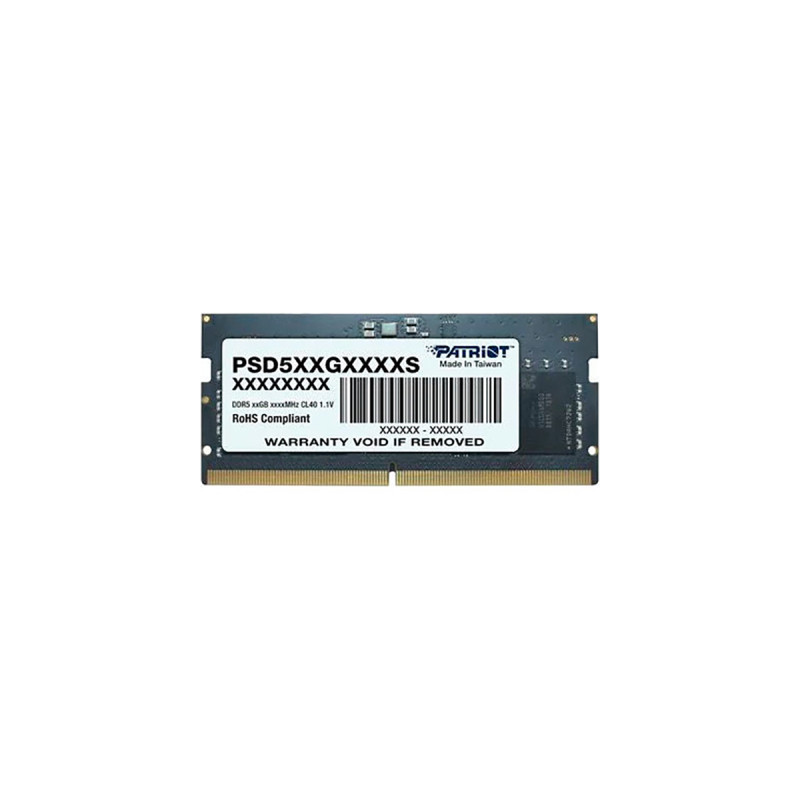 Модуль пам'яті для ноутбука SoDIMM DDR5 8GB 5600 MHz Patriot (PSD58G560041S)