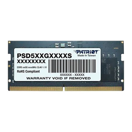 Модуль пам'яті для ноутбука SoDIMM DDR5 8GB 5600 MHz Patriot (PSD58G560041S)