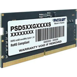 Модуль пам'яті для ноутбука SoDIMM DDR5 8GB 5600 MHz Patriot (PSD58G560041S)