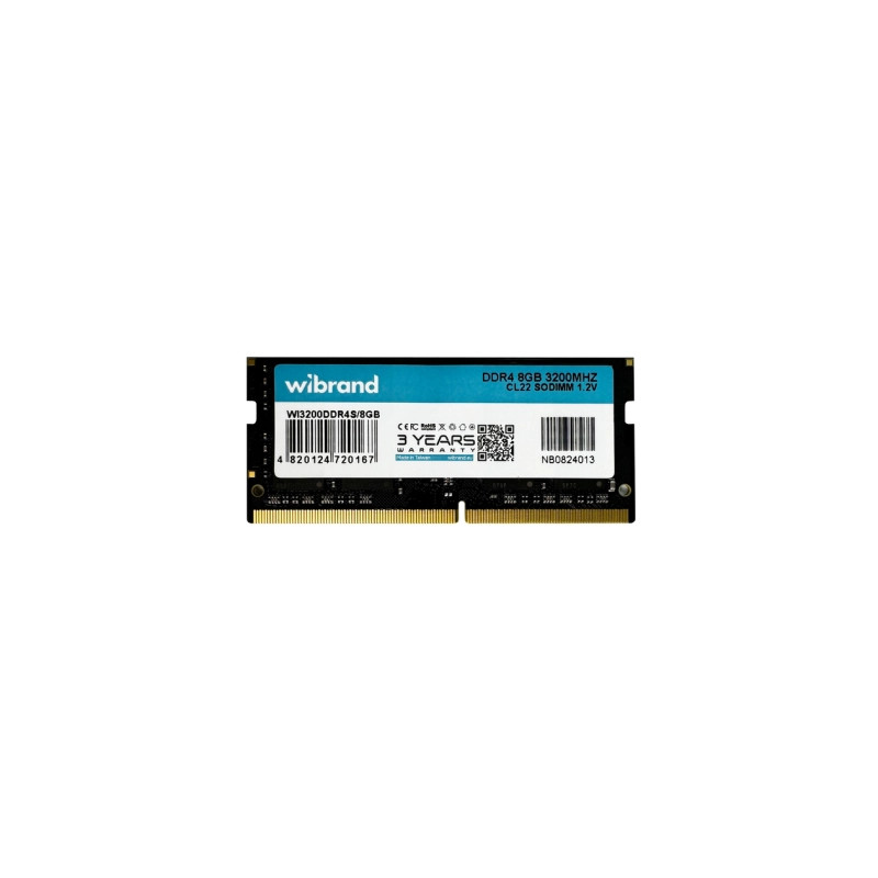 Модуль пам'яті для ноутбука SoDIMM DDR4 8GB 3200 MHz Wibrand (WI3200DDR4S/8GB)