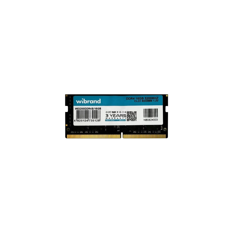 Модуль пам'яті для ноутбука SoDIMM DDR4 16GB 3200 MHz Wibrand (WI3200DDR4S/16GB)