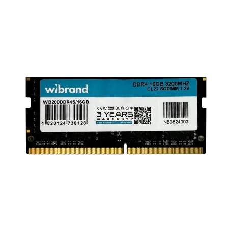 Модуль пам'яті для ноутбука SoDIMM DDR4 16GB 3200 MHz Wibrand (WI3200DDR4S/16GB)