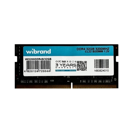 Модуль пам'яті для ноутбука SoDIMM DDR4 32GB 3200 MHz Wibrand (WI3200DDR4S/32GB)