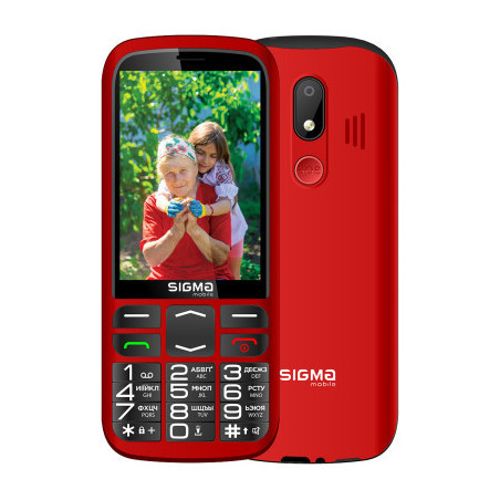 Мобільний телефон Sigma Comfort 50 Optima Type-C Red (4827798122327)