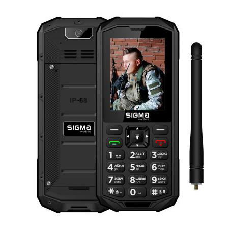 Мобільний телефон Sigma X-treme PA68 WAVE Black (4827798466612)