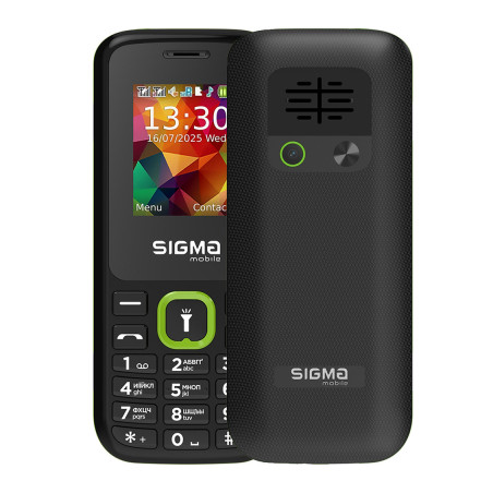 Мобільний телефон Sigma X-style 171 MINI Black-Green (4827798813720)