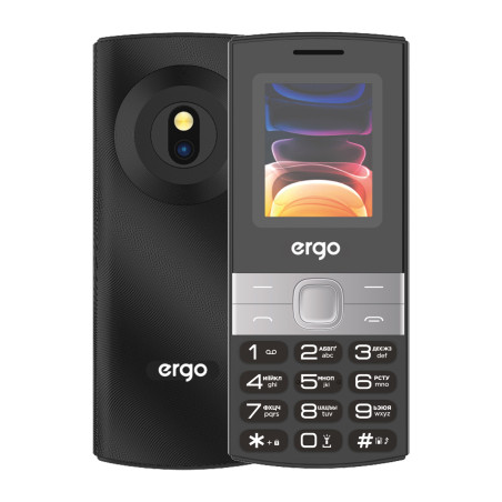 Мобільний телефон Ergo B185 Black