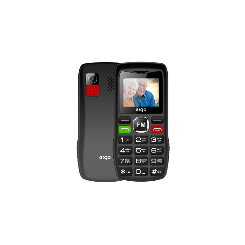 Мобільний телефон Ergo R182 Black