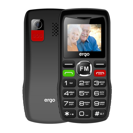 Мобільний телефон Ergo R182 Black