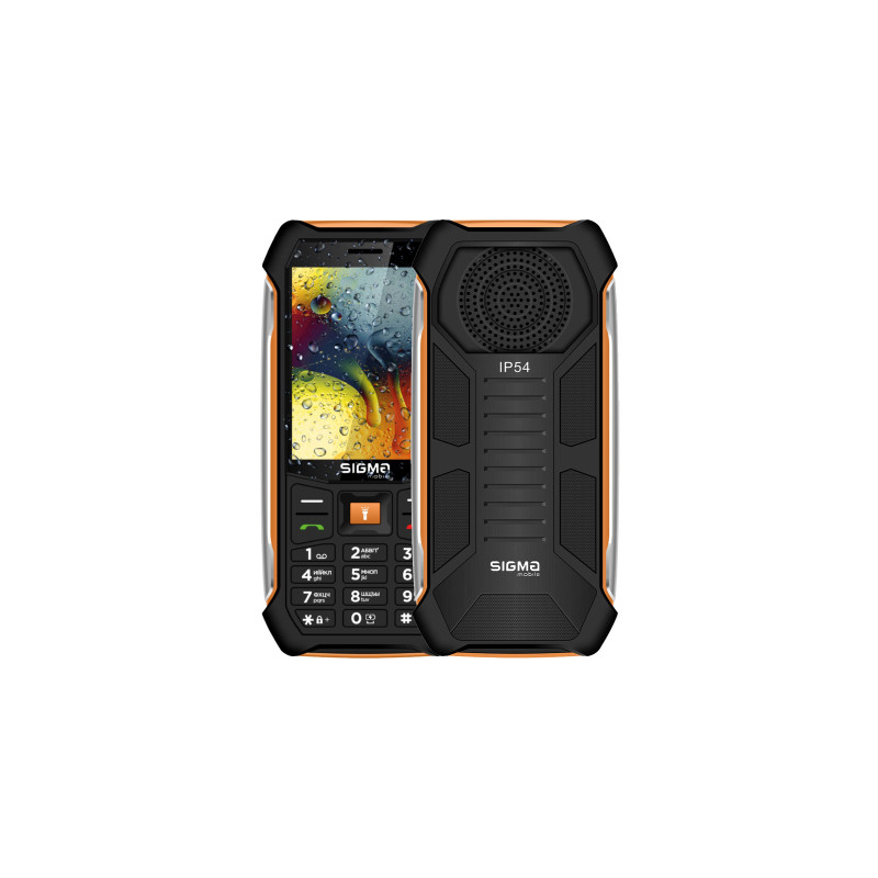 Мобільний телефон Sigma X-style 323 RAIN Black-Orange (4827798885727)