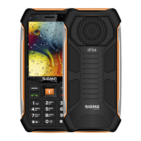Мобільний телефон Sigma X-style 323 RAIN Black-Orange (4827798885727)