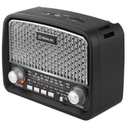 Портативний радіоприймач REAL-EL X-520 Black (EL121800006)