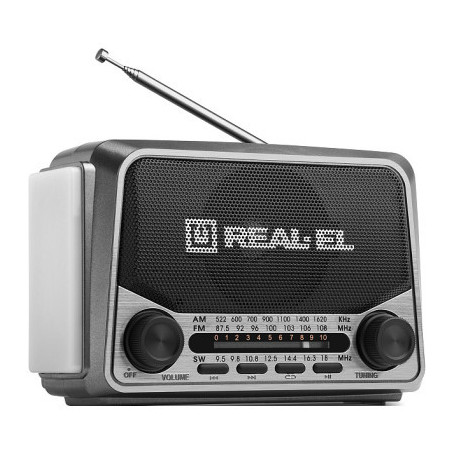 Портативний радіоприймач REAL-EL X-525 Grey (EL121800004)