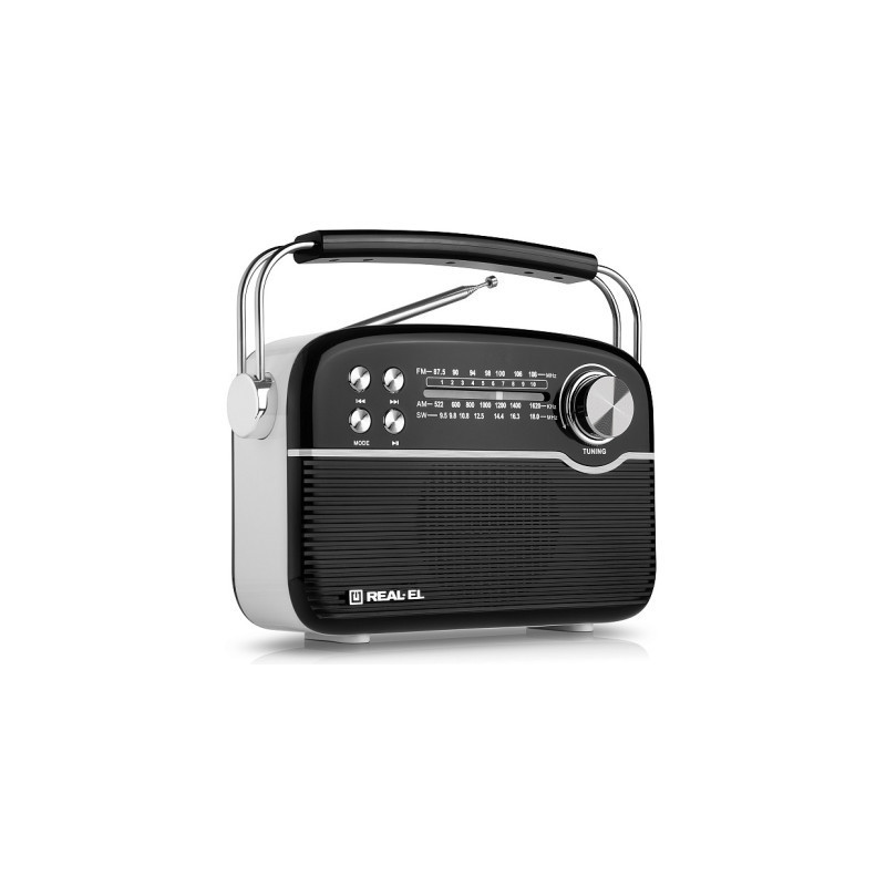 Портативний радіоприймач REAL-EL X-545 Black (EL121800005)
