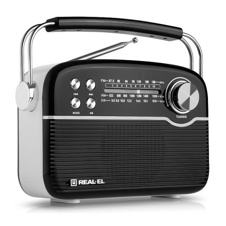 Портативний радіоприймач REAL-EL X-545 Black (EL121800005)