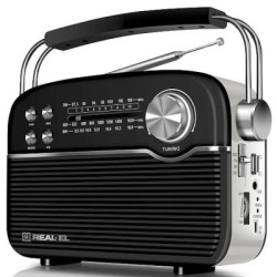Портативний радіоприймач REAL-EL X-545 Black (EL121800005)