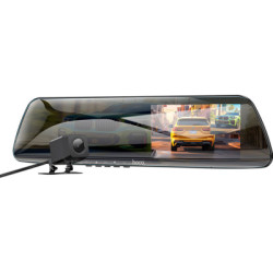 Відеореєстратор HOCO DV4 4.5-inch rearview mirror driving recorder dual-channel Black (6942007616782)