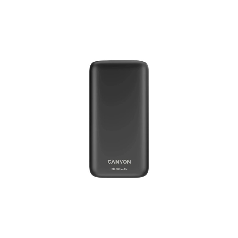 Батарея універсальна Canyon PB-301 30000mAh PD/20W, QC/3.0 (CNE-CPB301B)