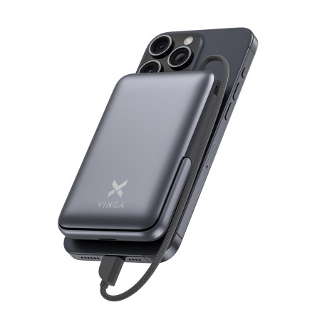 Батарея універсальна Vinga 10000 mAh 22.5W/15W/2.5W Wireless (VPBB1022WL)